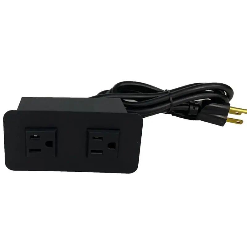 Multicontacto Atenas Mesa Negro